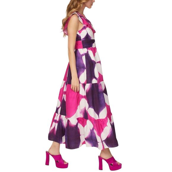 Busayo Tie Dye One Shoulder Dress Size 14 MSRP $655 - Picture 5 of 13